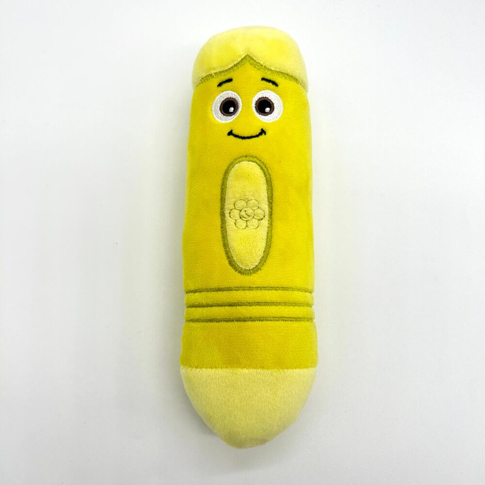 Baby First TV Color Crew Yellow Crayon Stuffed Talking Plush Toy Works Babyfirst